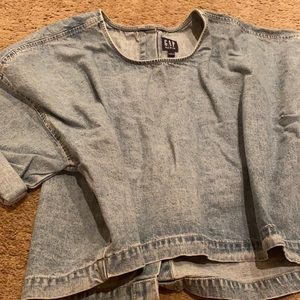 Gap Denim crop shirt - size large